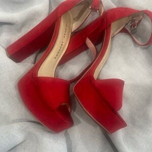 Chinese Laundry Red Platform Heels